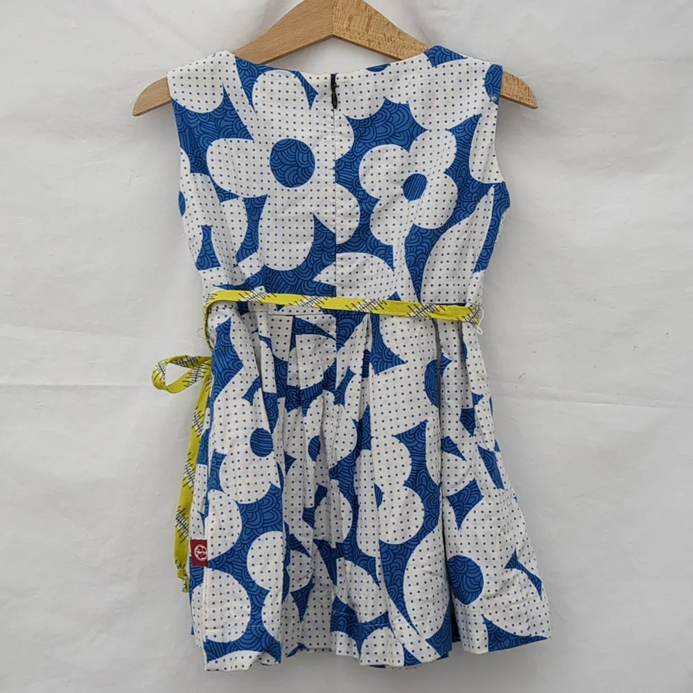 Redfish blue white floral sleeveless dress sz 2 - Picture 6 of 8